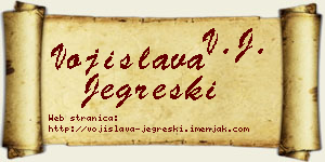 Vojislava Jegreški vizit kartica